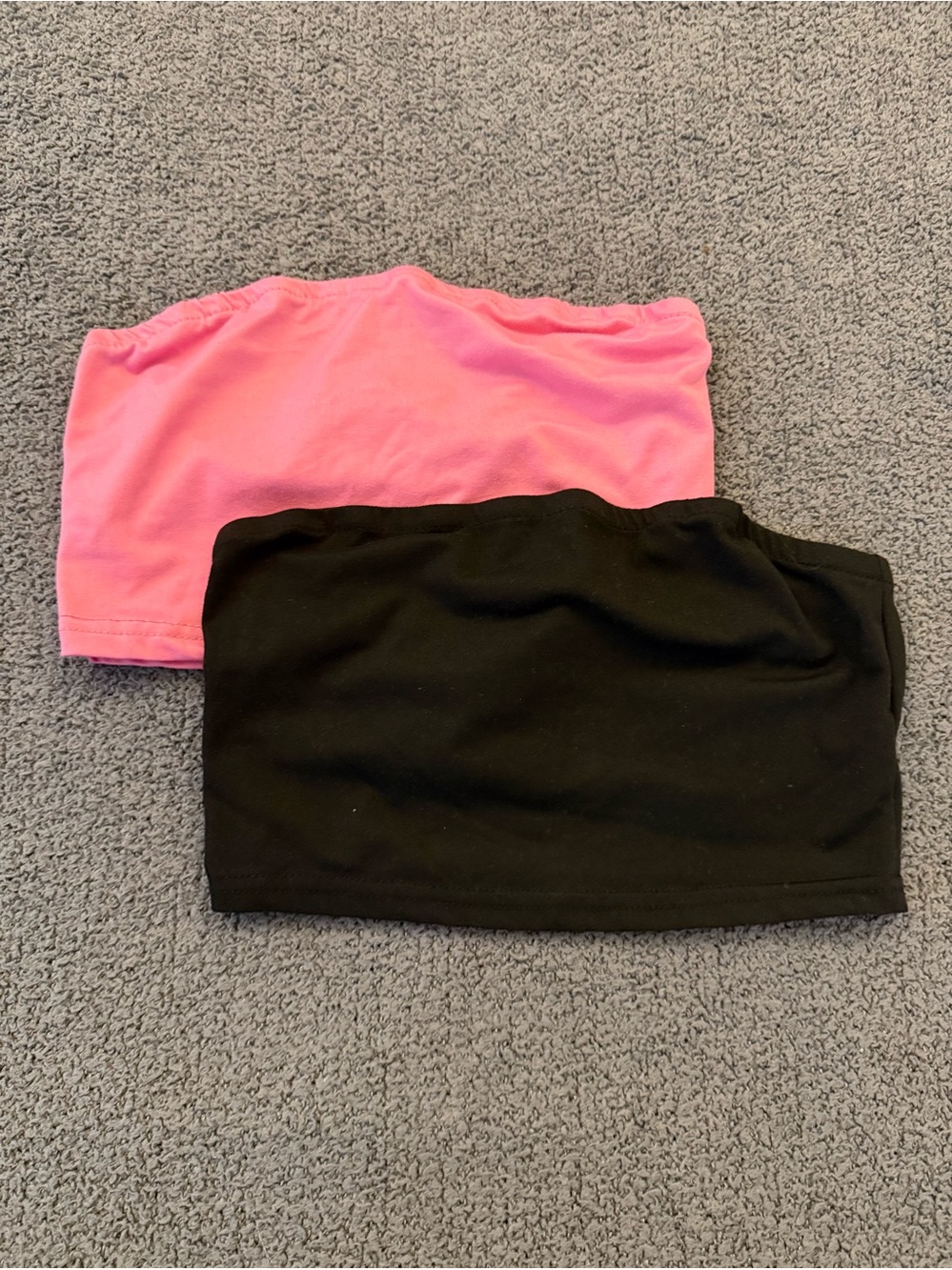Pink and Black Tube Tops